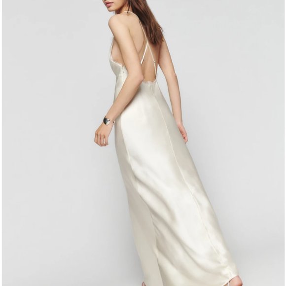 Reformation Dresses & Skirts - Reformation Maysen Silk Dress - Fior Di Latte